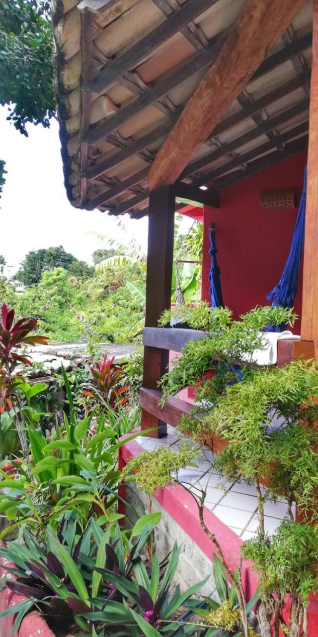Novos Baianos Hostel E Pousada Porto Seguro Exterior foto A view of the garden at the hotel